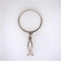 James Avery Fish Charm Sterling Silver Ring